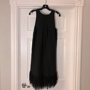 Banana Republic Black Fringe Dress Size 4